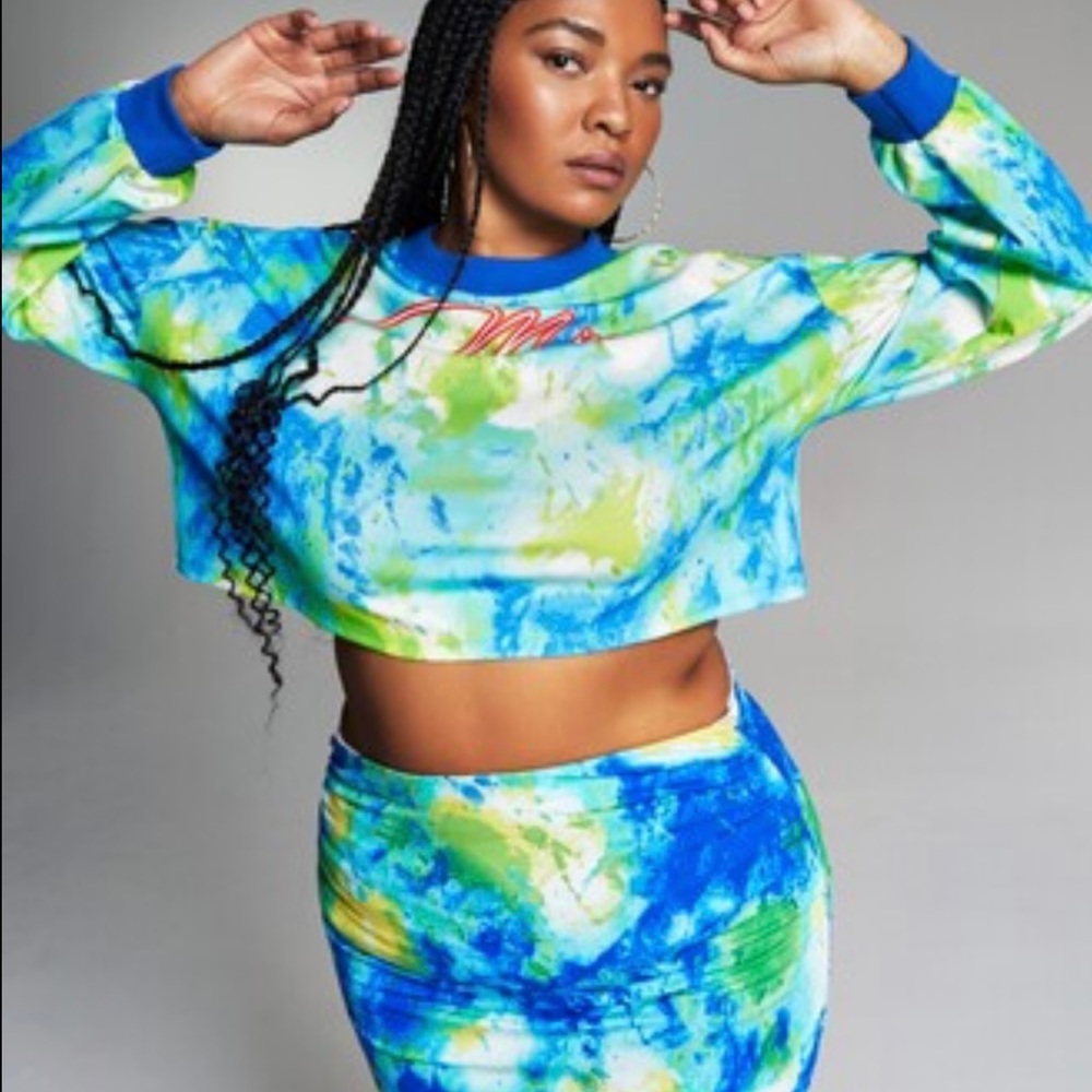 INC International Concepts Misa Hylton for Tie-Dyed Sweatshirt
